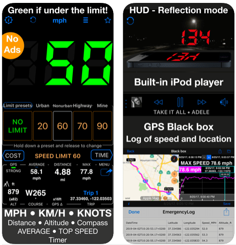 gps speedometer app tjat uses no data