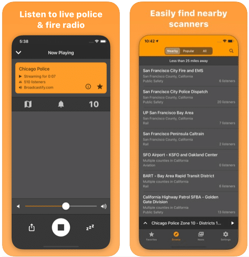police scanner app for iphone
