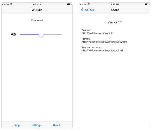 wo mic ios